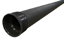 PE topeltseinaline ehitusdrenaažitoru 110 x 98, perforatsiooniga 360°, pikkus 3000mm