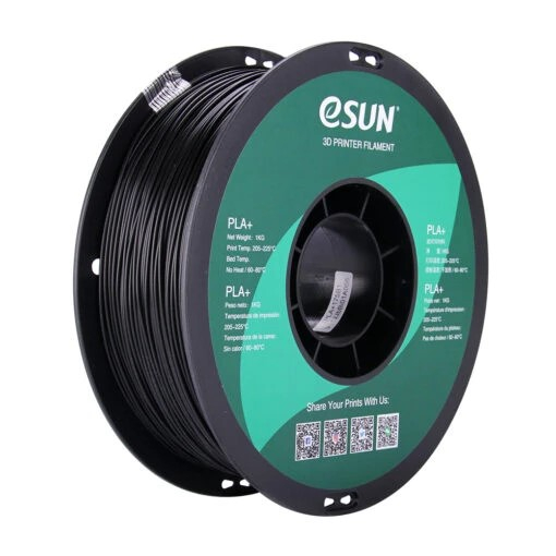 eSun PLA+ 1.75mm 1kg Black – must